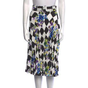 NWT Off-White Check Plisse Printed Skirt C/O Virgil Abloh Size IT 40 (US 4, S)